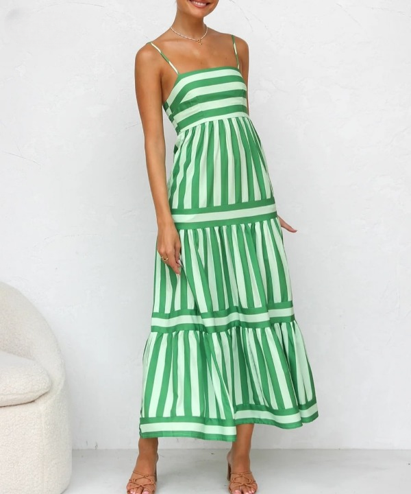 JULIE™ | Striped Elegance Dress