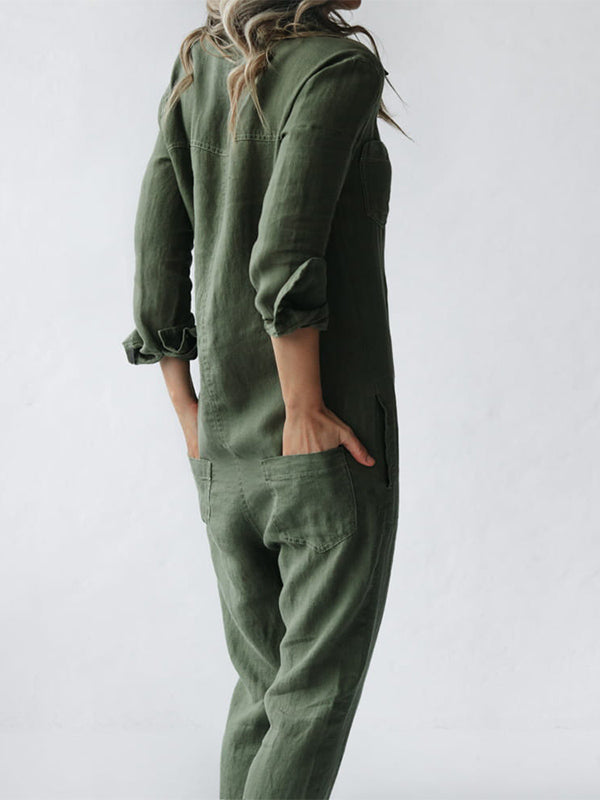 Sage™ | Linen Jumpsuit