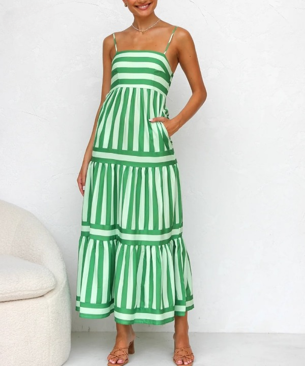 JULIE™ | Striped Elegance Dress