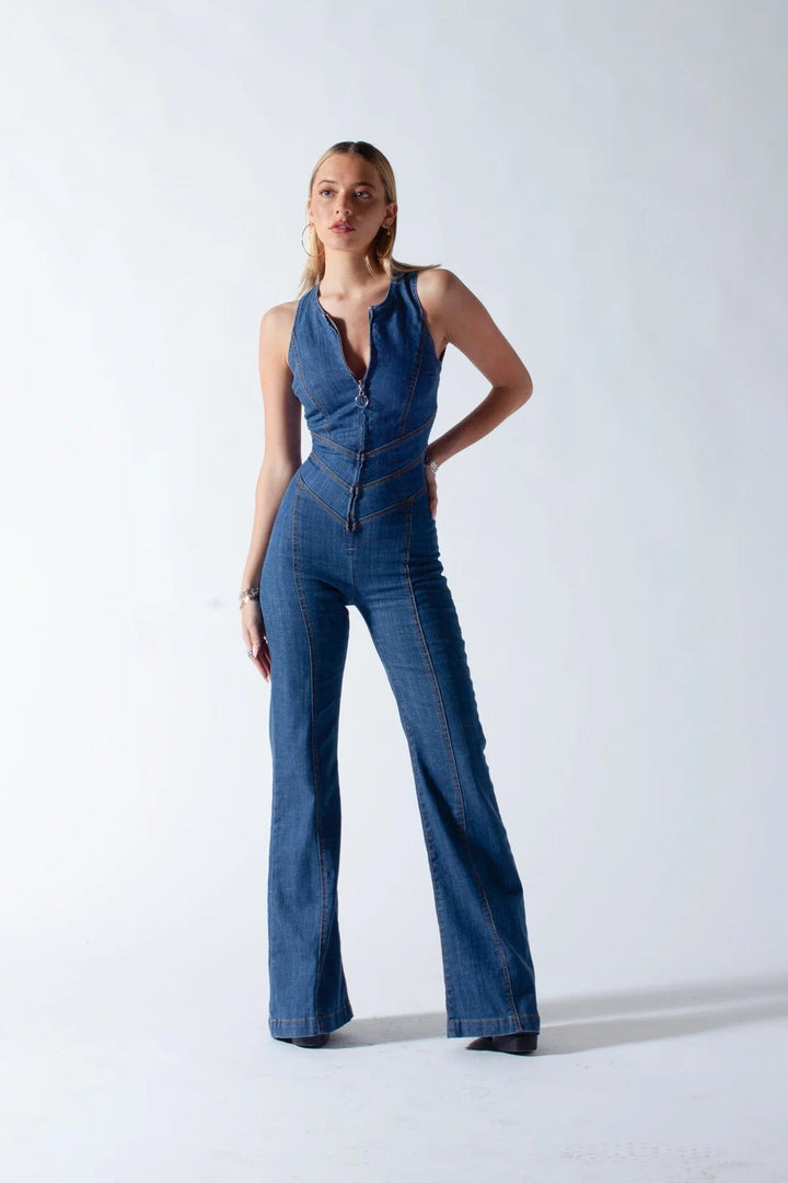 DEBBE™ | Denim Jumpsuit