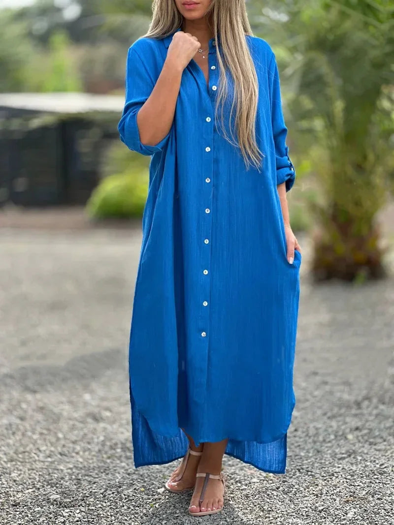 ROSIE™ | Button-Down Maxi Dress