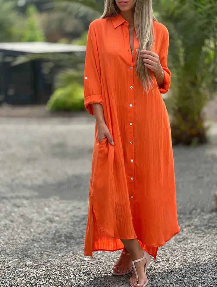 ROSIE™ | Button-Down Maxi Dress