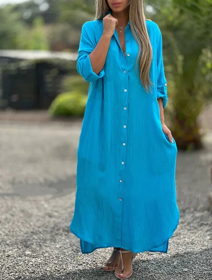 ROSIE™ | Button-Down Maxi Dress