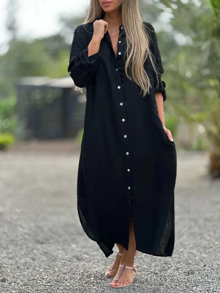 ROSIE™ | Button-Down Maxi Dress