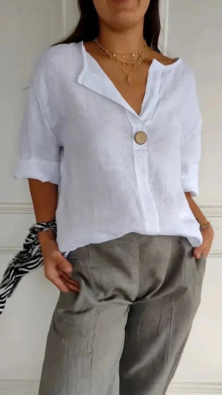 Harper™ | Linen Blouse